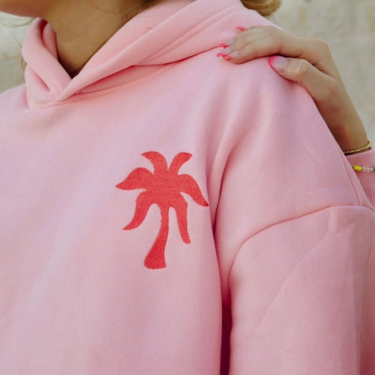 "Why Everyone’s Loving the Pink Palm Puff Hoodie – And You Will Too"